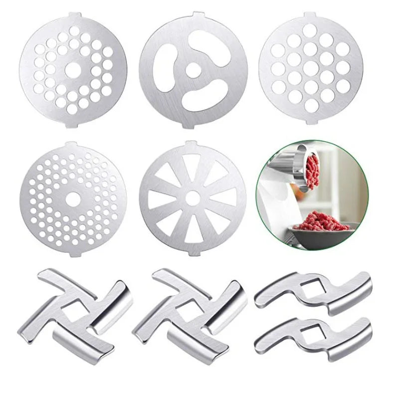 Fleischwolf Ritzel Mixer Ersatzteile Fleischwolf Messer Edelstahl Gitter für Fleischwolf Zubehör Küche Werkzeug