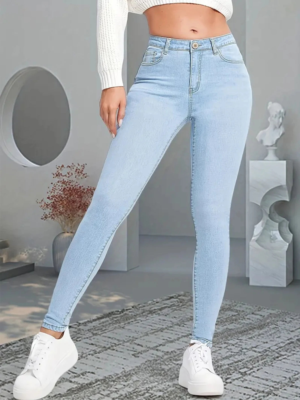 Frühling Sommer Skinny Jeans Damen Stretch Slim Pencil Jeans Damen Mädchen Leggings Gerade Bein Denim Hosen Sexy Lange Hosen