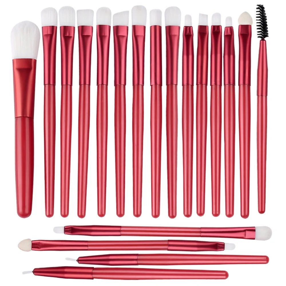 20-teiliges Weiches Make-up Pinsel Set Augendetail-Pinsel Lidschatten Unterlid Wischpinsel Eyeliner Pinsel Perfekte Werkzeuge für Augen-Make-up