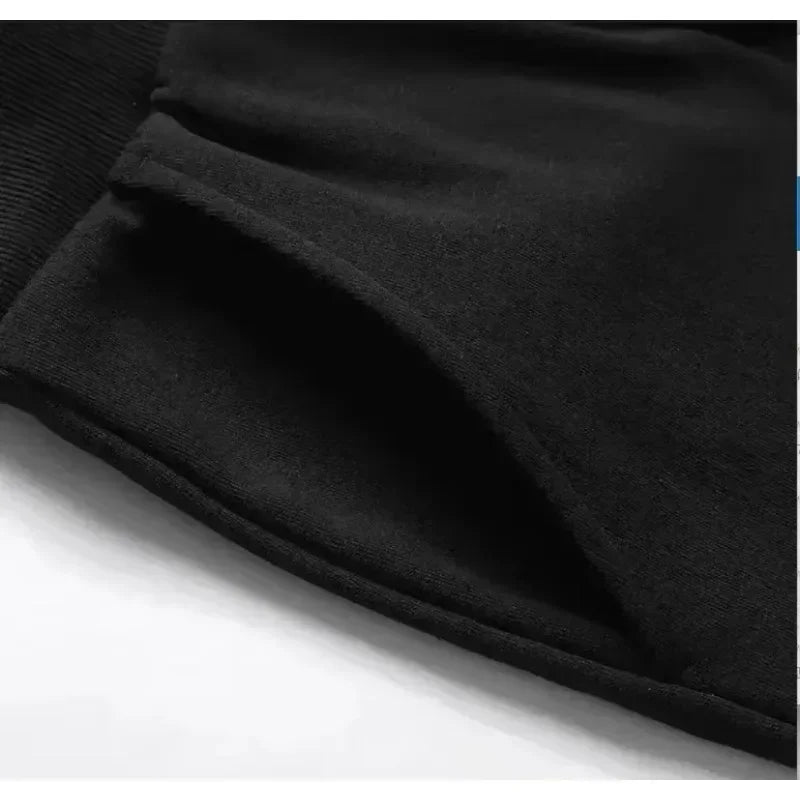 Frühling und Herbst, lässiger Stil, kleiner Kapuzenpullover, gerade Hose, Freizeithose, Damen-Herbst- und Winter-Baggy-Hose