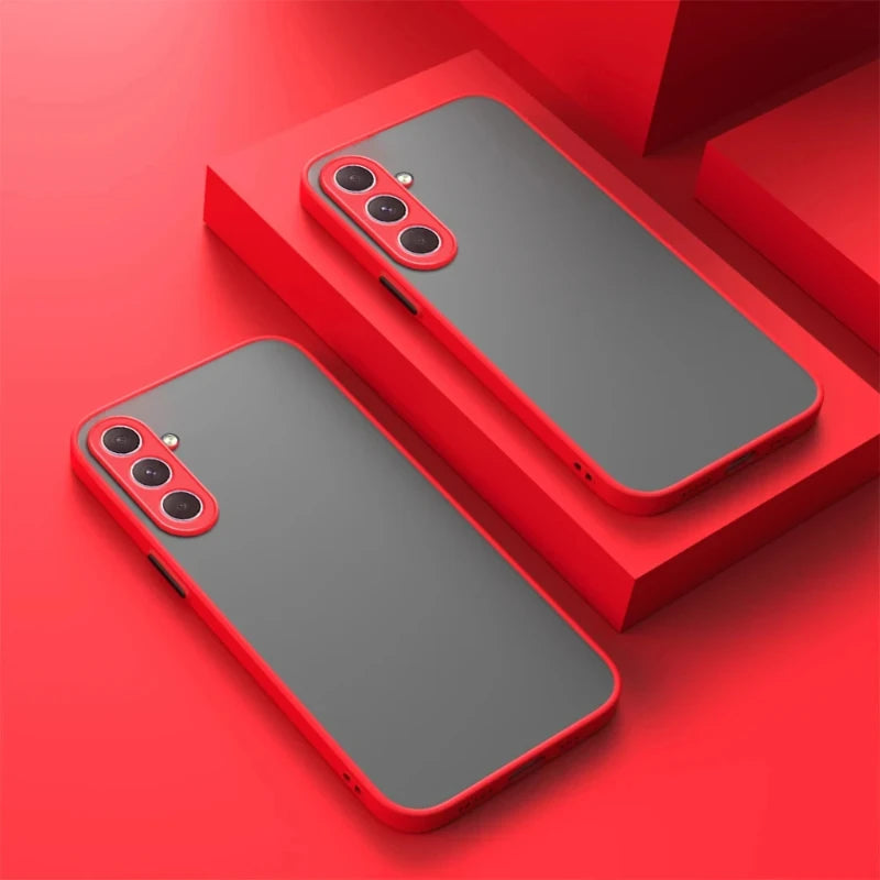 Luxus Matte Stoßfest Telefon Fall Für Samsung Galaxy A56 A52 A23 A14 A13 4G 5G A16 A25 A15 A55 A72 A33 A53 A73 A34 A54 Abdeckung