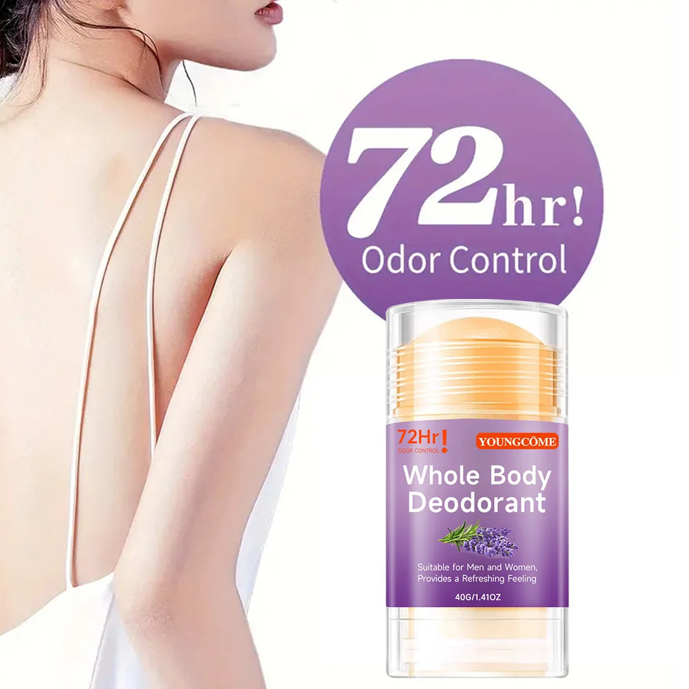 Ganzkörper-Deodorant-Set: Pfirsich-Deodorant-Stick für Damen und Herren zur Geruchsbeseitigung unter den Achseln, Honig-Pfirsich-Stick-Deodorant für Fitness und den täglichen Gebrauch