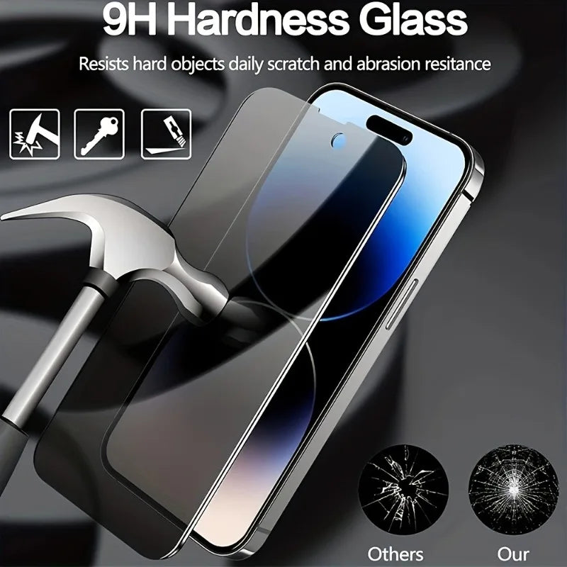 2 Stück Sichtschutzfolie für iPhone 17 16 15 14 Pro Max 16 15 14 PlusTempered Glass für iPhone 11 12 13 Pro XR XS Max Glas