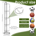 5-stufiges Eisenball-Aufbewahrungsregal, vertikal, abnehmbar, für Zuhause, Innenbereich, Kinder, Basketball, Fußball, Volleyball, Ständer, Platzsparend