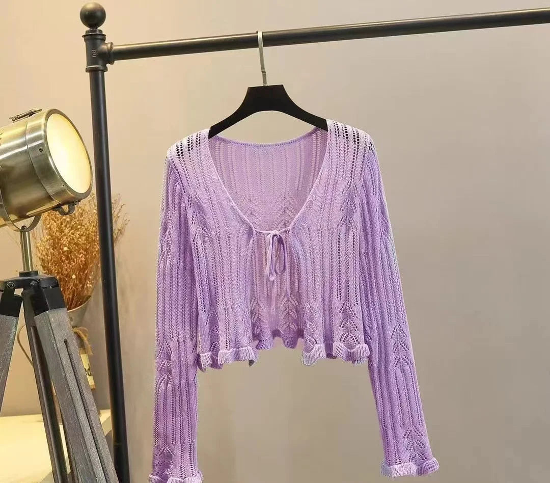 2026 Sommer Langarm Vintage National Trend Damenbekleidung Ausgehöhlte Spitze Patchwork Chiffon Hemden Damen Blusen Großhandel