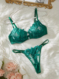 Damen-Geschenke zum Valentinstag: Hellviolettes BH- und Slip-Set, Unterwäsche, Sexy Dessous, Durchsichtiger BH für Damen
