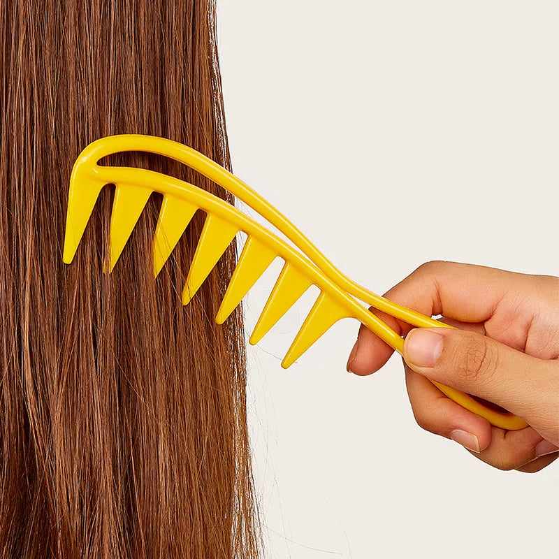 1 Stück Friseursalon großer Zahn breiter Kamm Glättung skamm Haushalts ölkopf Männer rücken Hohlkamm Salon Haarstyling-Werkzeuge