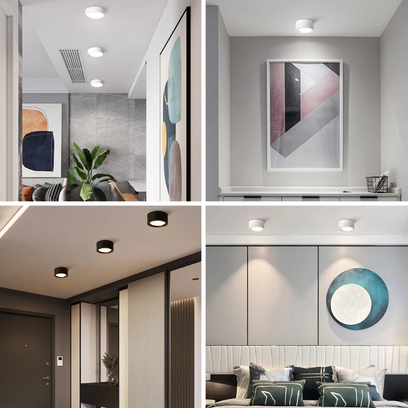 Spot LED Decken leuchte 220V Aufputz Down light LED Innen beleuchtung für Wohnzimmer Küche Decken leuchte LED Spotlight
