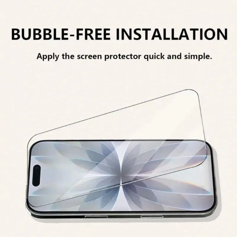 2 Stück Displayschutzfolie für iPhone 11 12 13 14 15 16 17 Pro Max Plus Mini Gehärtetes Glas für iPhone 16 15Plus XR XS Glasfolie