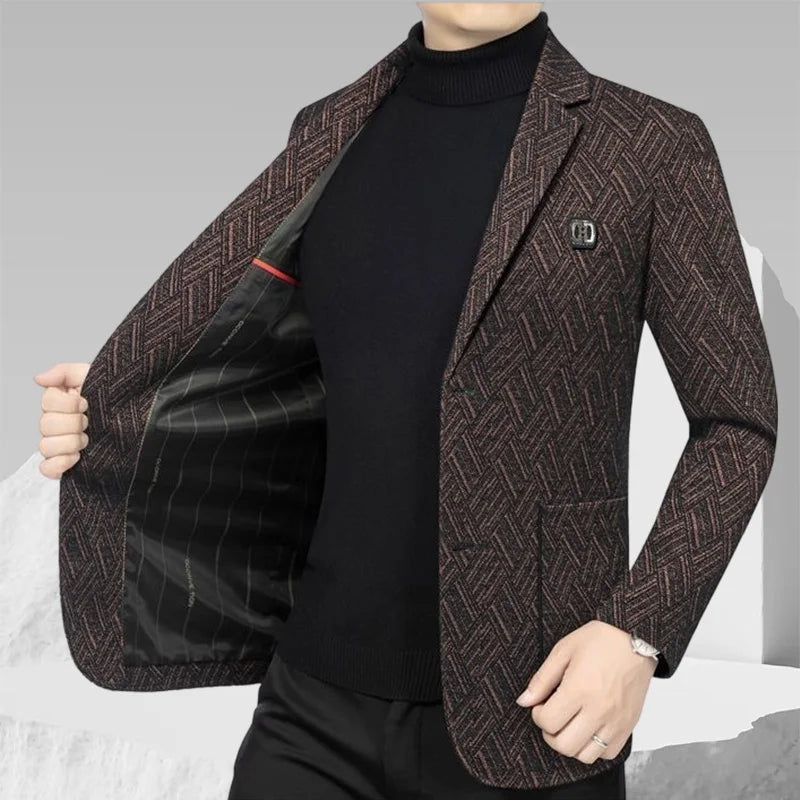 Hochwertige Herren-Großgrößen-Business-Casual-Anzüge, Einzelanzüge, Modische Slim-Fit-Anzugjacken, Übergrößen und Gepolsterte Anzüge