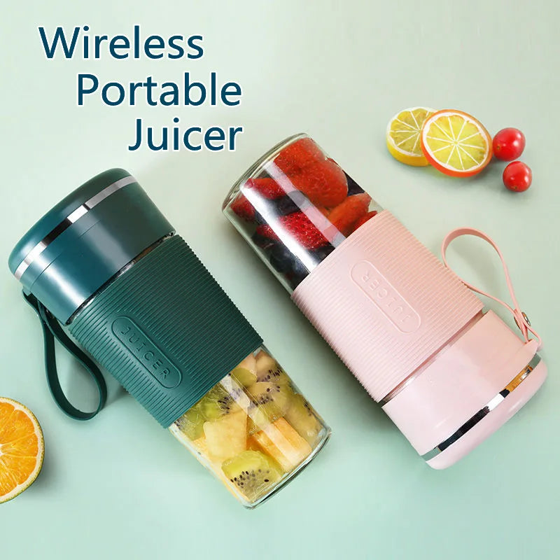 Tragbare Entsafter USB Aufladbare Drahtlose Mini Smoothie Mixer Mixer Fruchtsaft Maker Elektrische Entsafter Maschine Glas Tasse