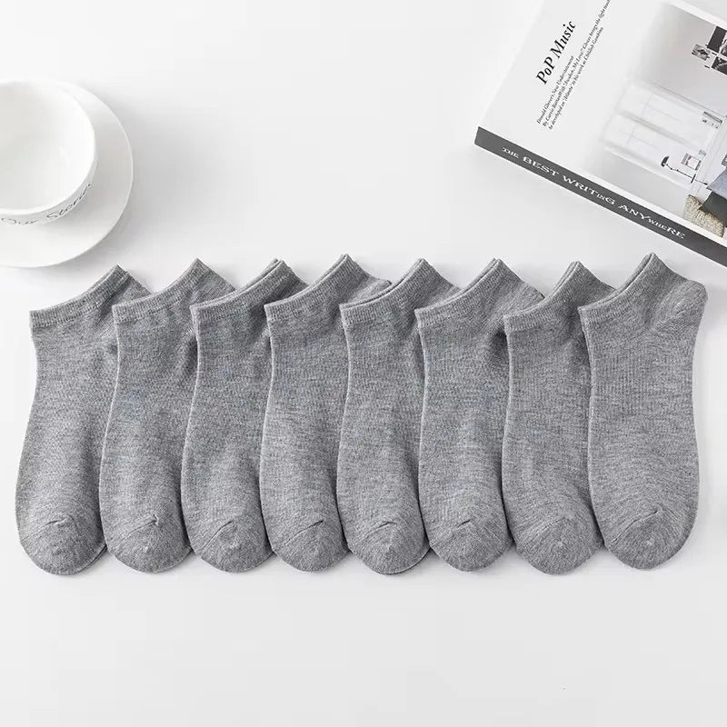 10 Paar Herren-Bootssocken, atmungsaktiv, schweißabsorbierend, einfarbig, reife, atmosphärisch, hochwertige Herren-Sport-Business-Socken