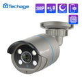 Techage 4MP Zwei-Wege-Audio POE IP-Kamera H.265 IP66 Wasserdichte Outdoor-Video-CCTV-Sicherheitsüberwachungskamera für POE NVR-System