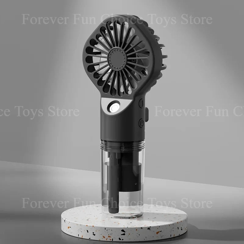 3-in-1 Ventilator Klimaanlage LED-Licht Tragbarer Luftbefeuchter Klimaanlagen-Ventilator für Outdoor und Reisen Handgehaltener Eispack-Sprühventilator