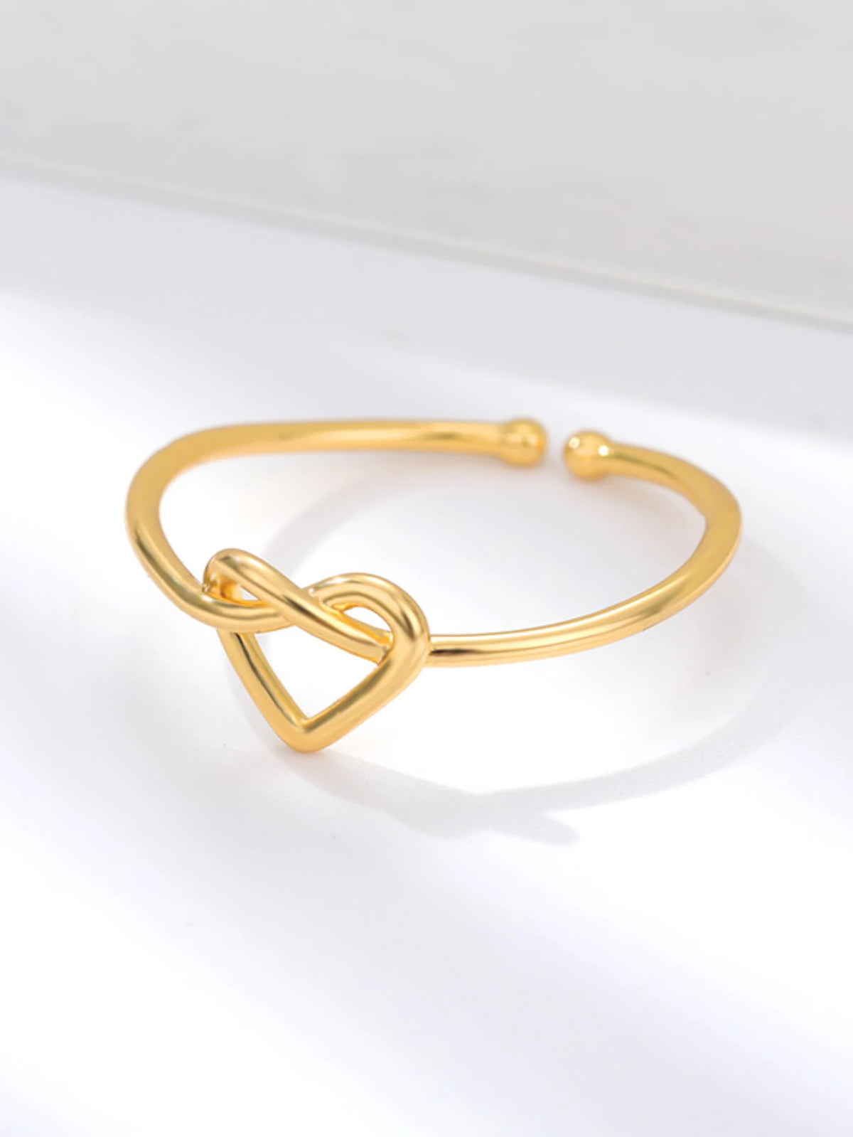 Einfache Edelstahl Herz Ringe Für Frauen Mädchen Öffnung Gold Farbe Finger Ring Hochzeit Engagement Weibliche Schmuck Party Geschenk