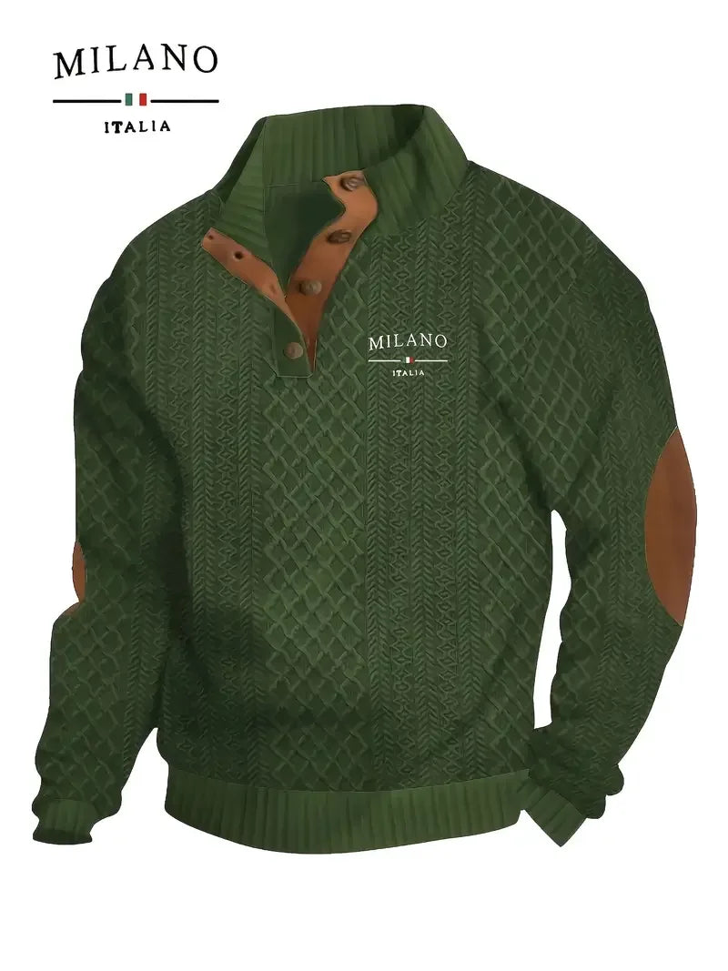 Der 2025 Neue Trendige Stehkragen-Hoodie: Modisch und Beliebt, Komfortabel für Reisen und Tägliches Pendeln für Männer