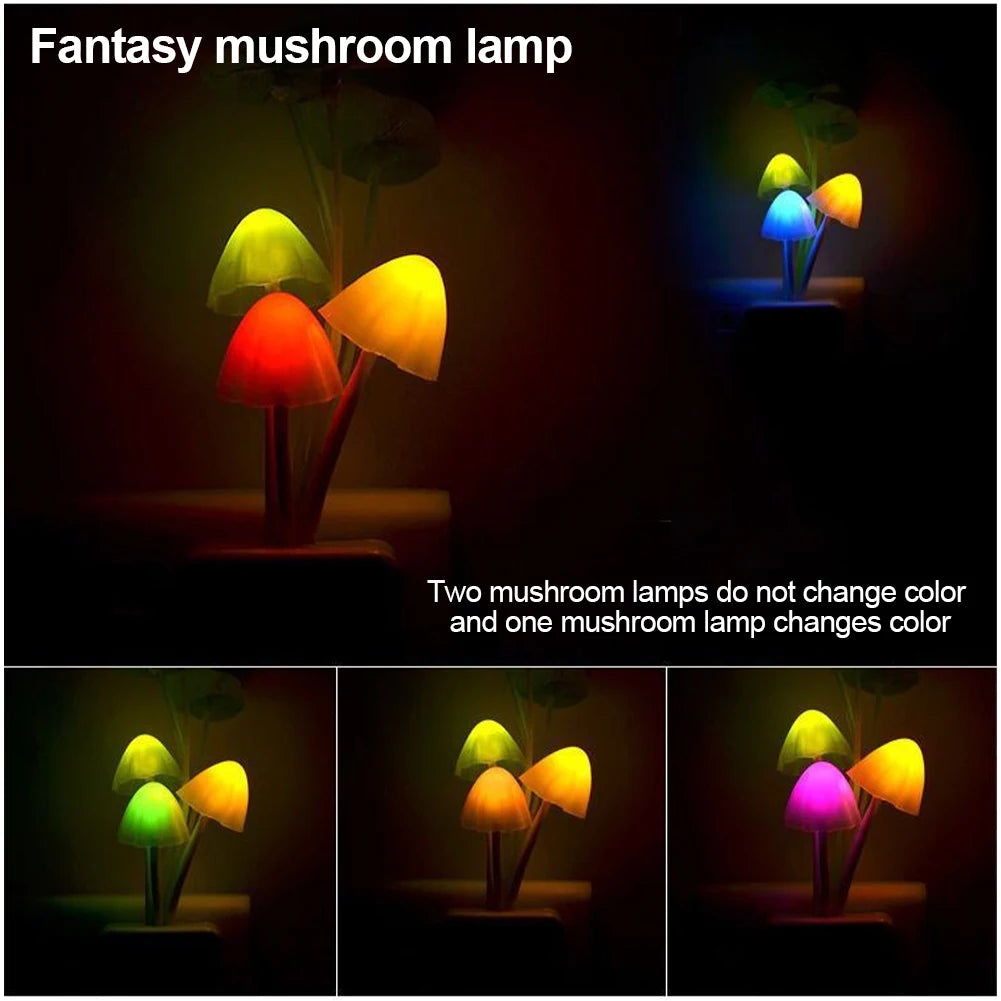 20 V 3 LED Wand Licht-steuerung Sensor Nachtlicht Induktion Traum Pilz Lampe Hause Schlafzimmer Dekoration EU & UNS Stecker