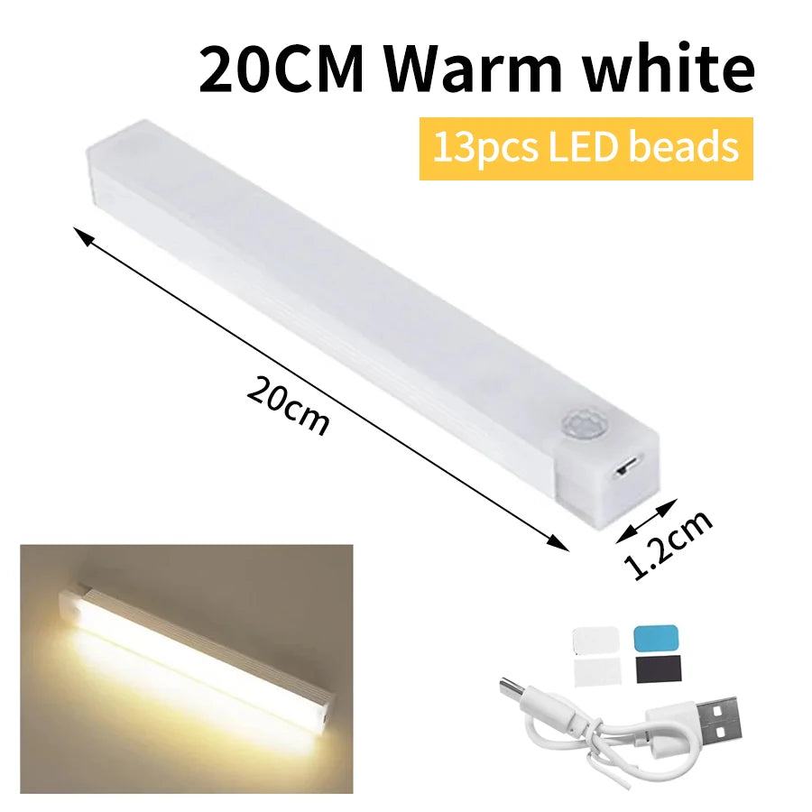 Bewegungs sensor LED Schrank Licht wiederauf ladbare Induktion Nachtlicht drahtlose tragbare Detektor Lampe Küche Treppe Hintergrund beleuchtung