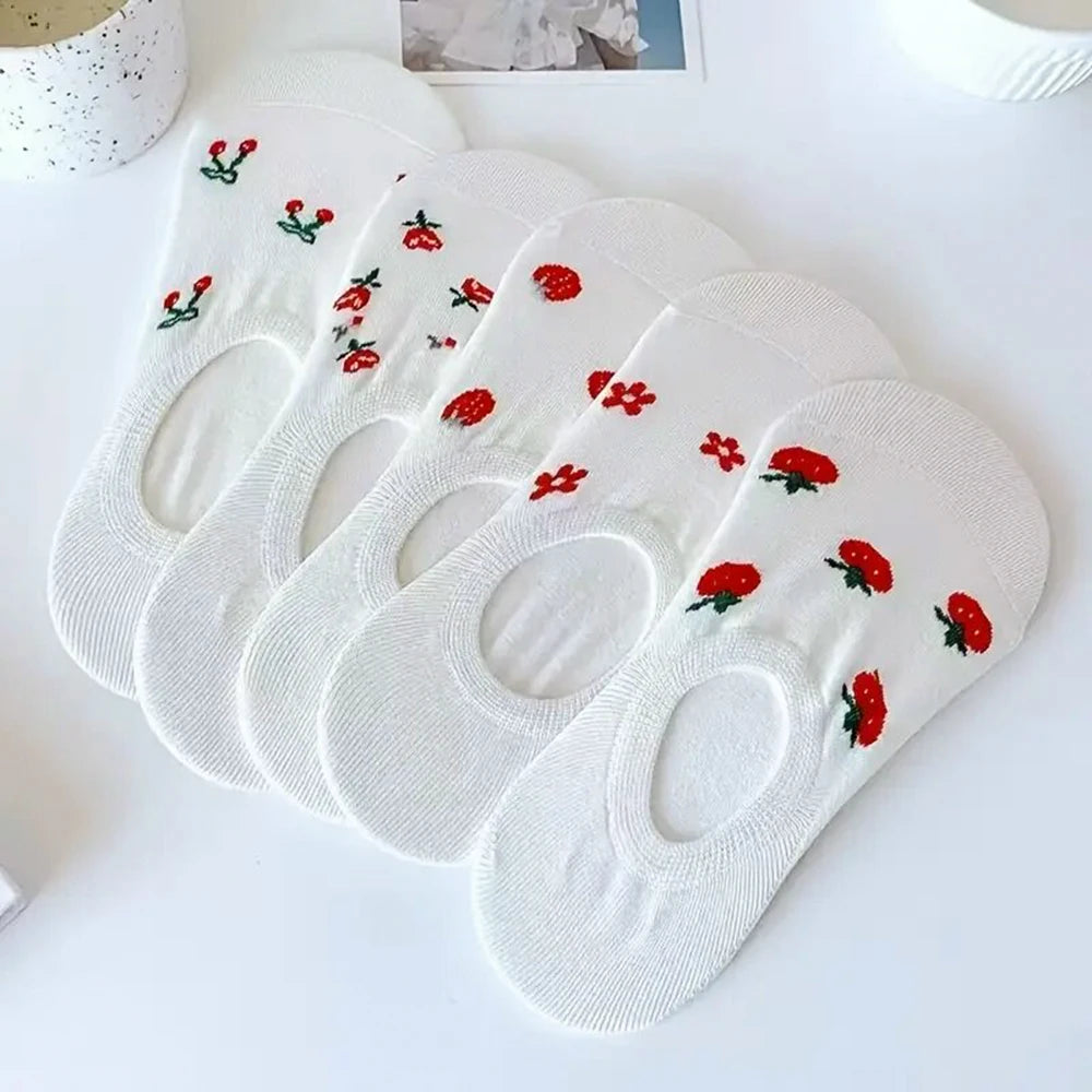 5 Paar Herrensocken, hochwertige Frühlings- und Herbstverdickte, atmungsaktive Bootssocken, niedrig geschnittene Socken mit flachem Mund, Freizeitsocken für Herren