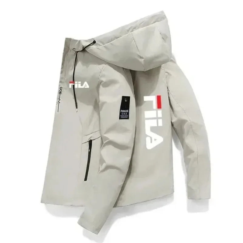 2026 Frühling Herbst Herren Winddichte Kapuzenjacke Leichte Reißverschluss-Jacke Wandern Outdoor Freizeit Sportjacke