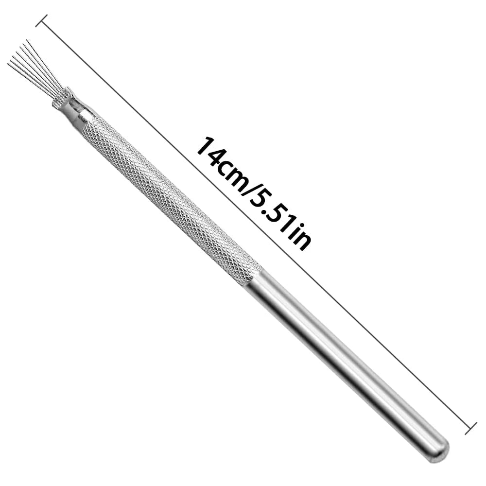 7-poliger Nagel Liner Nail Art Tools Edelstahl Streifenlinien Nail Art Stifte Biegsame Stifte Ultradünne Linie Nagelbürste Gelmalerei