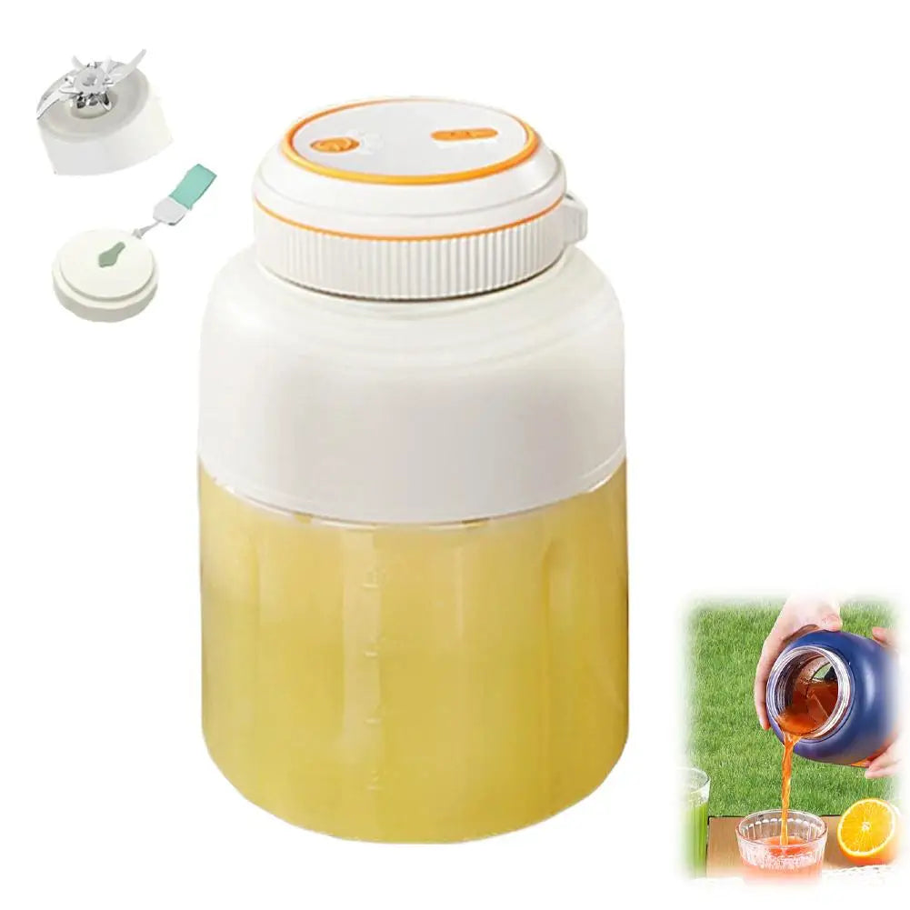 Tragbarer Mixer für Shakes und Smoothies Persönlicher Saftbecher Wiederaufladbarer Mini-Fruchtmixer mit Doppeldeckel für Reisen und Büro
