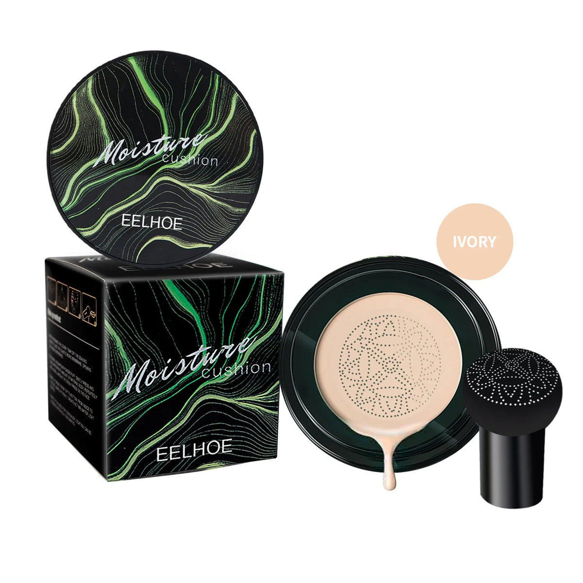 EELHOE Pilz Luftkissen CC Creme Pilzkopf Wasserdicht Erhellen Basis Make-Up Kosmetik Professionelle Concealing Foundation