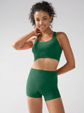 2-teiliges Yoga-Set für Damen: Sport-BH mit schönem Rücken, Sportbekleidung, Lauf-Crop-Top, Shorts, Trainingsanzug