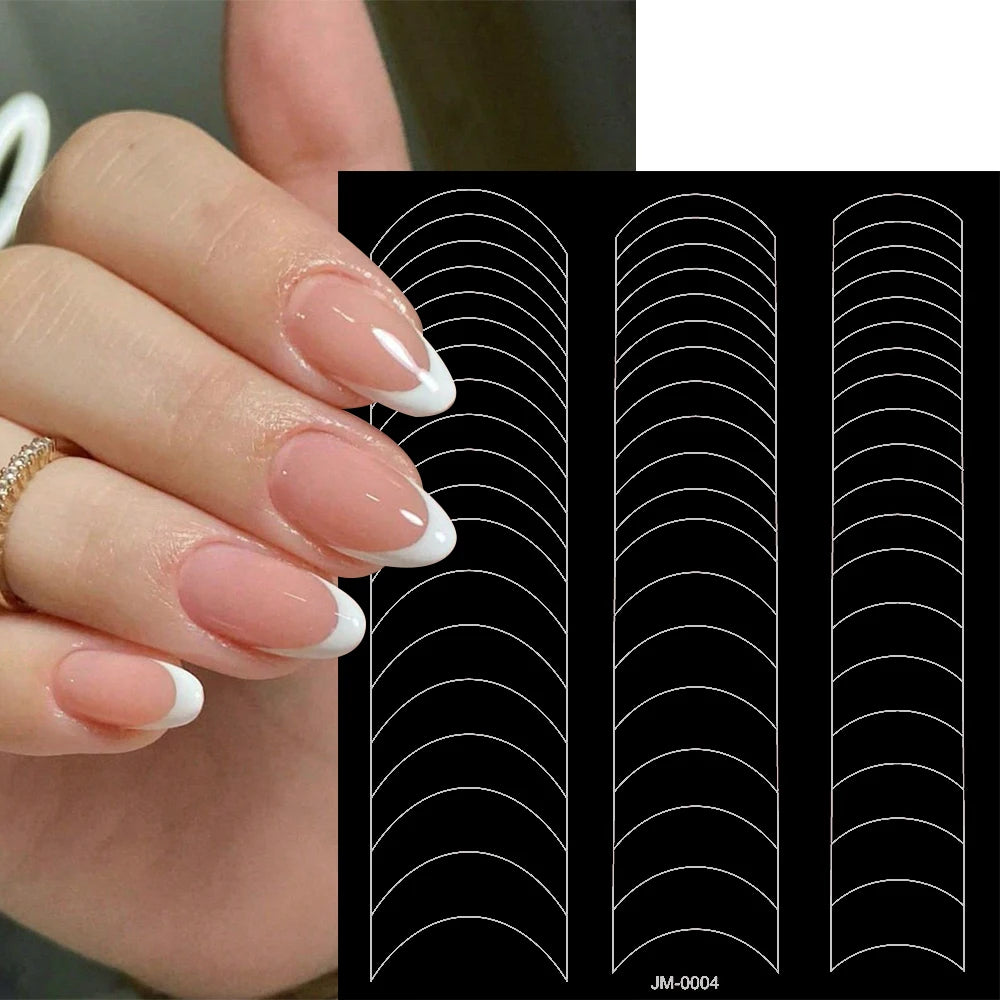 24 Muster Airbrush-Schablonen, Nagelkunst-Aufkleber, hohler Schmetterling/Blume/Schleife/Französische Liniendruckschablonen, Nagelaufkleber, DIY-Werkzeuge