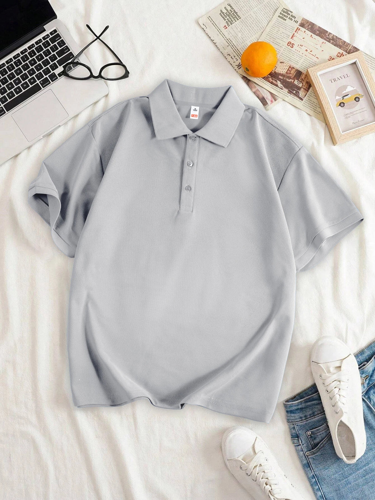 Frauen Einfarbig Polo-Shirt Sommer Casual Kühles Gefühl Antibakterielle Tops Atmungsaktive Kurzen ärmeln Revers Slim Fit 2025, Kleidung