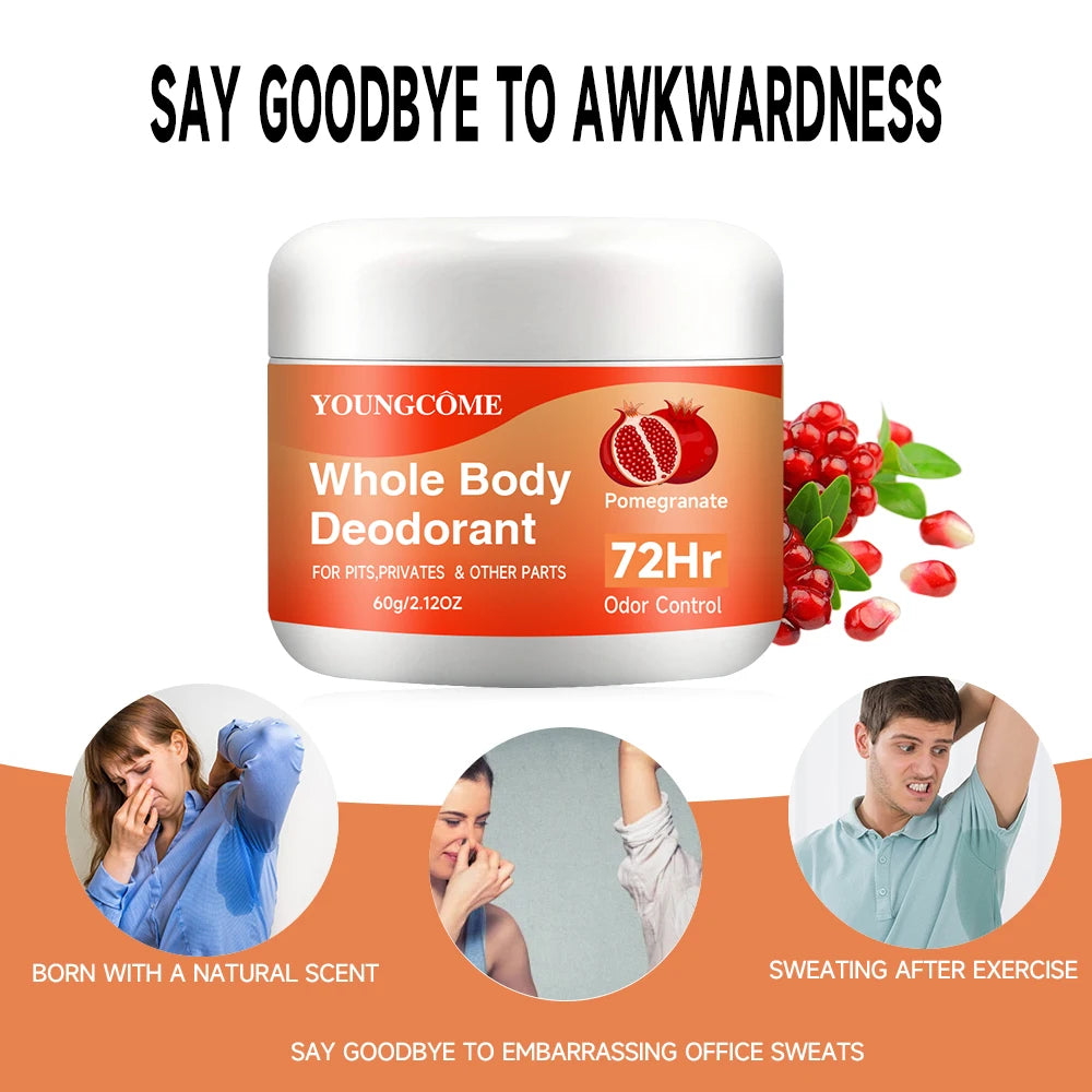 Ganzkörper-Deodorant-Stick, 72 Stunden Geruchskontrolle, langanhaltender Duft, Achselhöhlengeruch, Schweiß entfernen, erfrischender Antitranspirant-Stick