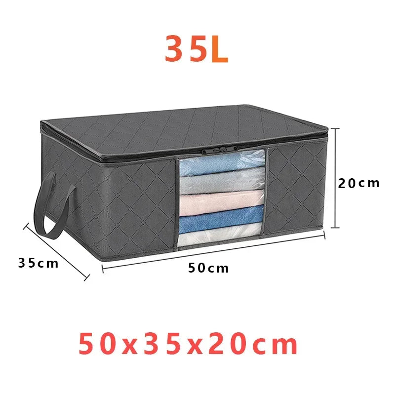 1/3pc Große Kapazität Kleidung Lagerung Tasche Faltbare Decke Lagerung Taschen Lagerung Container für Die Organisation Schlafzimmer Schrank Kleidung