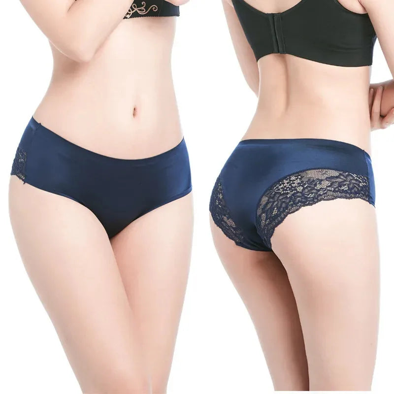 1/2/3Pcs Nahtlose WomenComfort Spitze Slip Aushöhlen Höschen Set Unterwäsche Low Rise Weibliche Sport Panty weiche Dame Dessous Sexy