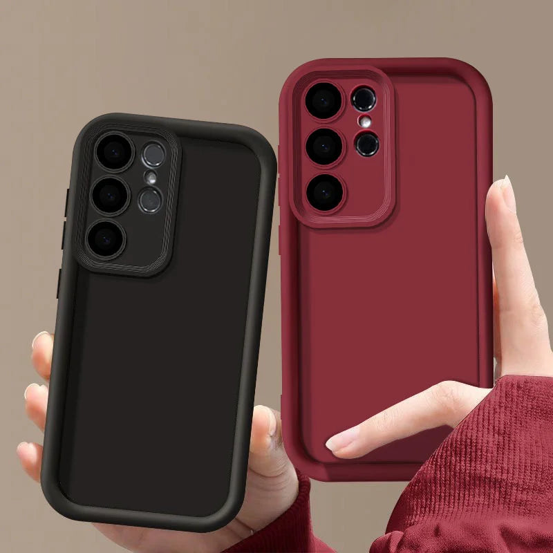Stoßfeste Handyhülle für Samsung Galaxy S26 S25 S24 S23 S22 S21 Ultra Plus Silikonhüllen für Samsung S24 S23 S21 S20 FE Cover