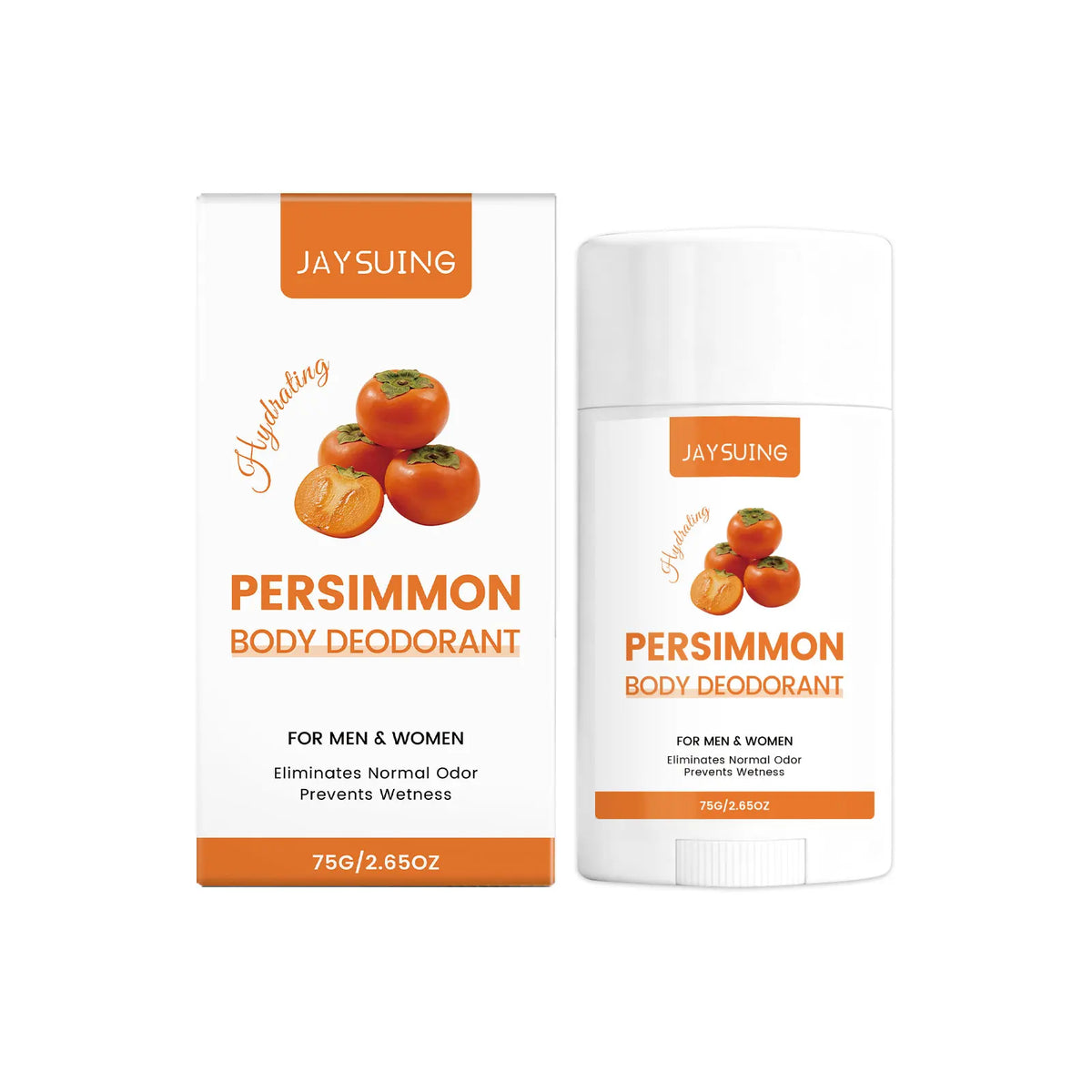 Persimmon-Duft Deodorant Stick Entfernt Körpergeruch Langanhaltende Erfrischung Reduziert Achselschweiß für Frauen und Männer Hautfreundliches Antiperspirant