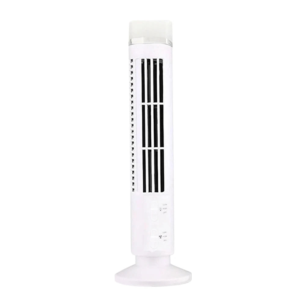 LED-Turmventilator Mini Vertikaler Klimaanlagen-Ventilator 2-Gang-Geschwindigkeit Blattloser Luftkühler Tragbarer Elektrischer Bodenventilator für Zuhause und Büro