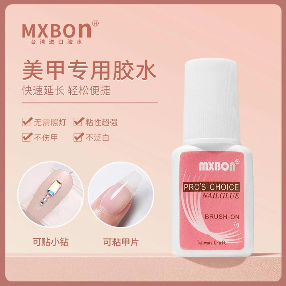 7ml Schnelltrocknender Nagelkleber für künstliche Nagelspitzen, kein UV-Licht erforderlich, Acrylnägel, Press-On-Nägel, Nagelkunstkleber, Salonbedarf