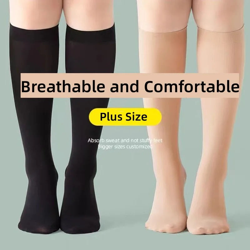 DOIAESKV Plus Größe Frauen Strümpfe Über Knie Socken Oberschenkel Hohe Socken Große Größe Weibliche Strümpfe Lange Socken frauen Strümpfe