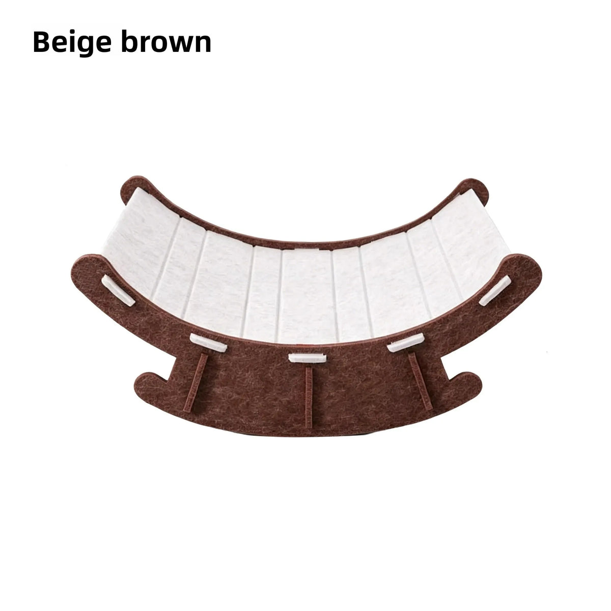 Gebogenes Katzen-Kratzsofa aus Wellpappe, Kratzmatte & Ruheplatz für Hauskatzen und Kleintiere, Kratzbrett
