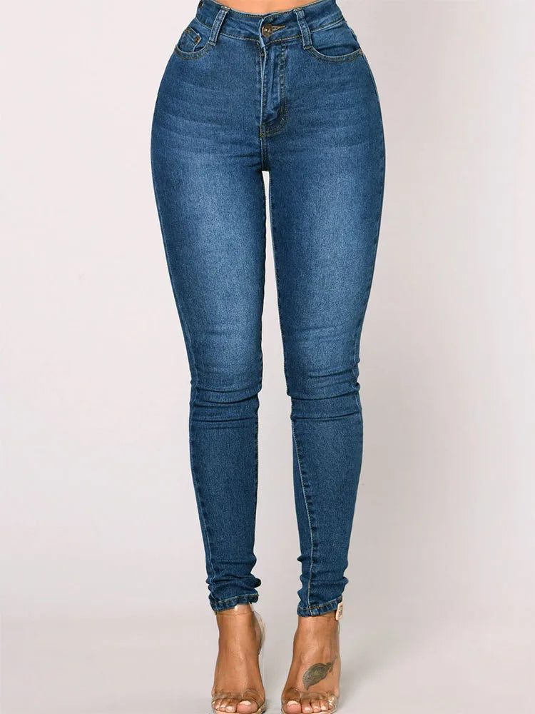 2024 NEUE Damen-Röhrenjeans, Vintage-Denim-Jeans, Damenmode, Stretch-Hose, Streetwear, gerades Bein, Wickelhüften, Jeans