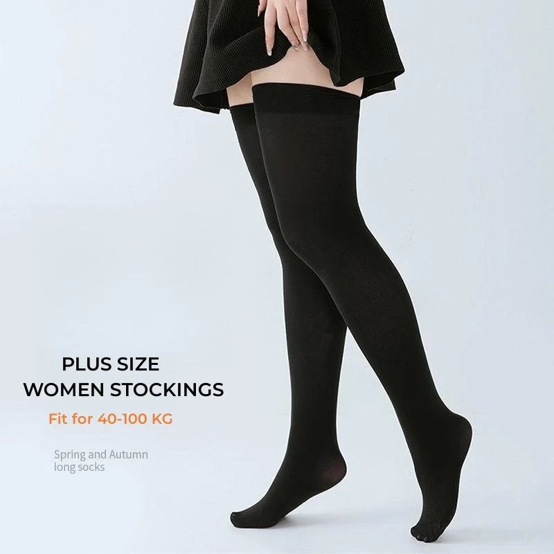 DOIAESKV Plus Größe Frauen Strümpfe Über Knie Socken Oberschenkel Hohe Socken Große Größe Weibliche Strümpfe Lange Socken frauen Strümpfe