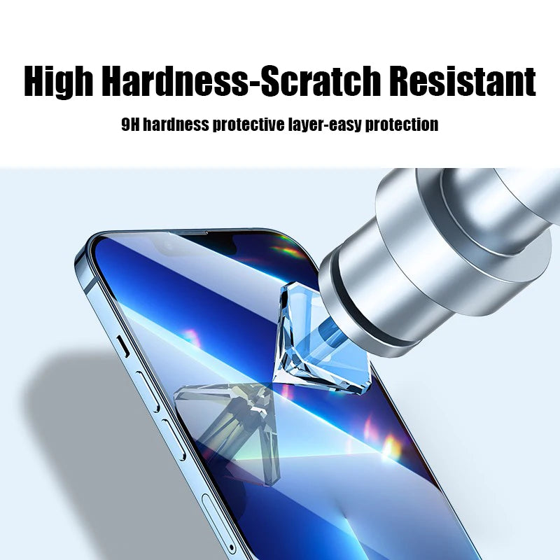 2/4PCS 9D Gehärtetes Glas Für iPhone 14 13 12 11 Pro Max Screen Protector Für iPhone 7 8 Plus X XR Xs Max Schutz Glas Film