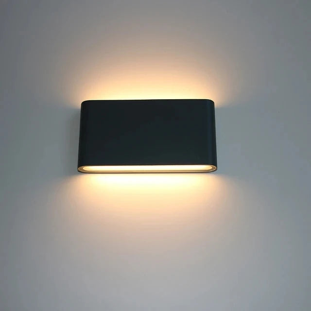 Moderne wasserdichte 12W LED-Wandleuchte für den Außenbereich, IP65, Aluminium, nach oben und unten, Wandleuchte, Garten, Veranda, Wandleuchte, Dekoration, Licht 110V, 220V