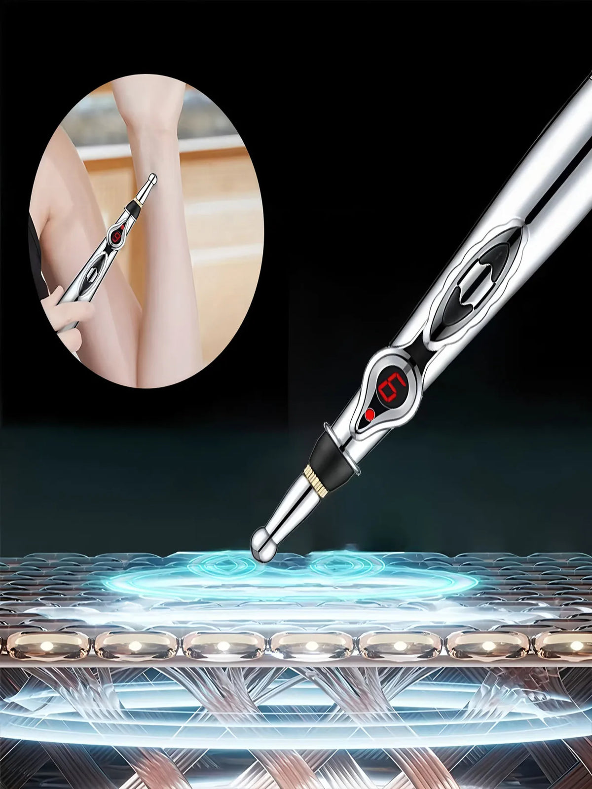 Meridian Stift Elektronische Energie Zirkulation Massage Stift Energie Pulse Stift Meridian Stift Beruhigende Und Entspannende Haushalts Artefakt