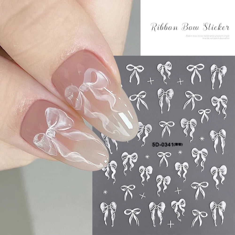 1 Stück 5D geprägte Gold rosa Diamant Halskette Nagelaufkleber Vintage Barock Zepter Nagelaufkleber selbstklebende Nägel Kunstdekoration