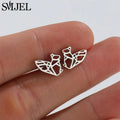 Edelstahl Schwalbe Kleiner Ohrring Mehrere Kleiner Vogel Schmuck Frauen Taube Flamingo Papagei Zweig Kolibri Kranich Ohrstecker