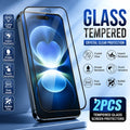 2er-Pack Ultra HD Panzerglas Displayschutzfolien für iPhone 17 16 15 14 13 12 11 Pro Max 16e Air 13 12 Mini Kratzfeste Folie