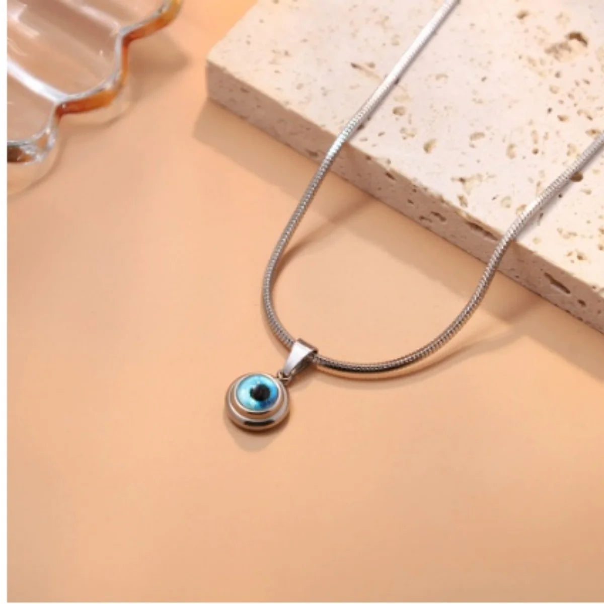 Glücksbringer Doppelschichtige Zirkon Böser Blick Halsketten für Damen und Herren Türkisches Auge Anhänger Halskette Party Schmuck Geschenk