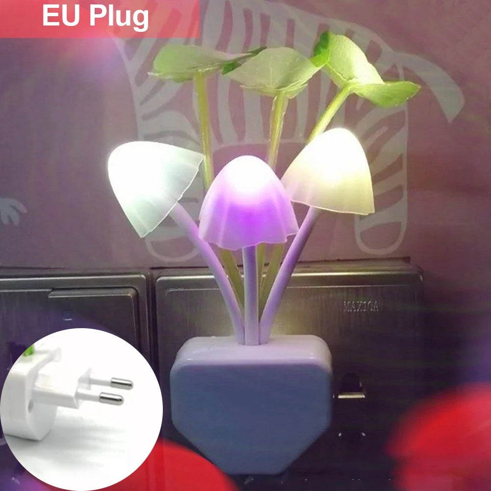 20 V 3 LED Wand Licht-steuerung Sensor Nachtlicht Induktion Traum Pilz Lampe Hause Schlafzimmer Dekoration EU & UNS Stecker