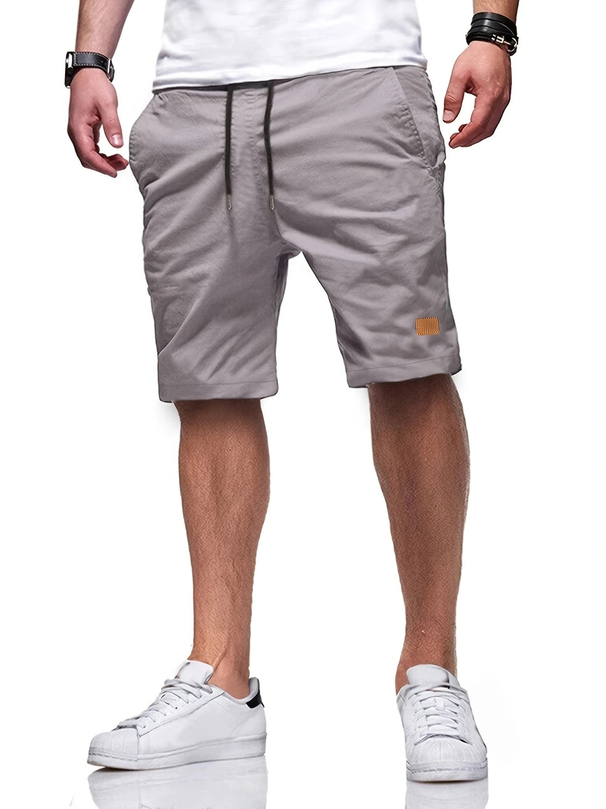 Neue Herren-Freizeitshorts, Bermuda-Shorts, Fitness-Jogging-Shorts, Vintage-Cargoshorts mit elastischem Bund